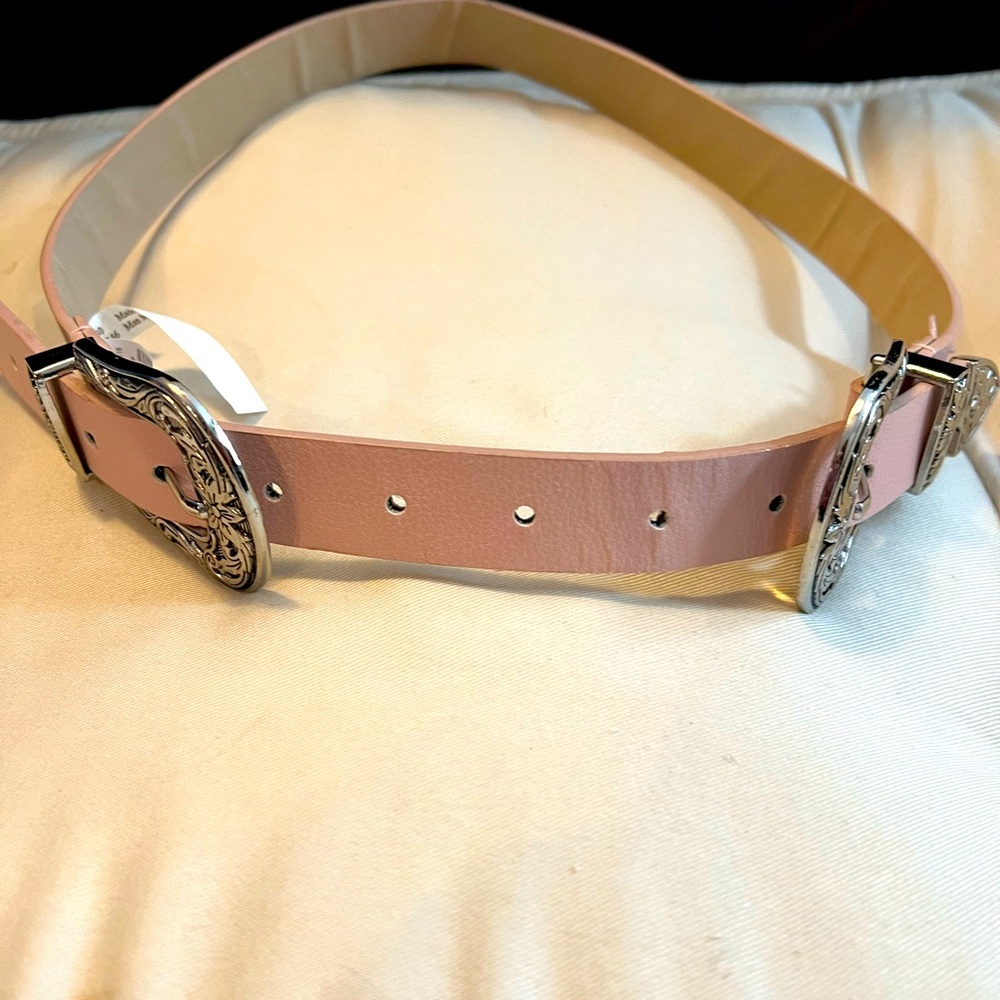 New Western Style Double Buckle Belt XS